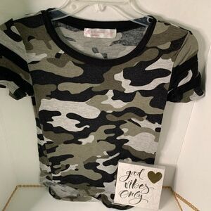 No boundaries camo top
